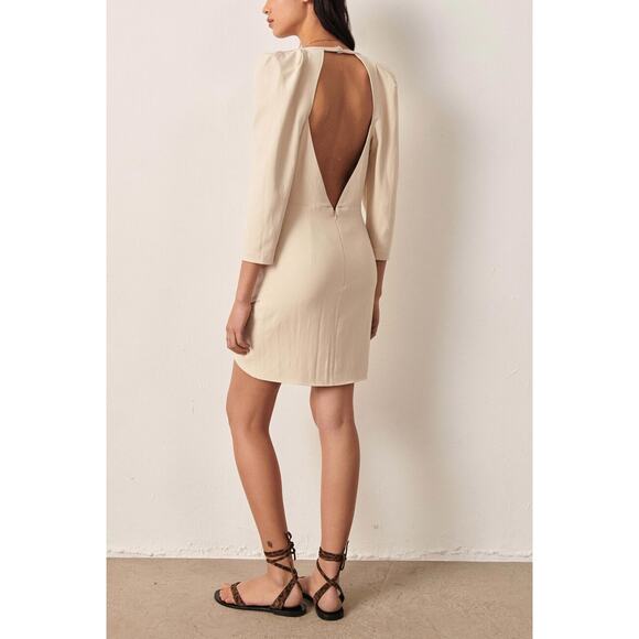 Ba&Sh Molly Backless Mini Tan Dress - Picture 8 of 8